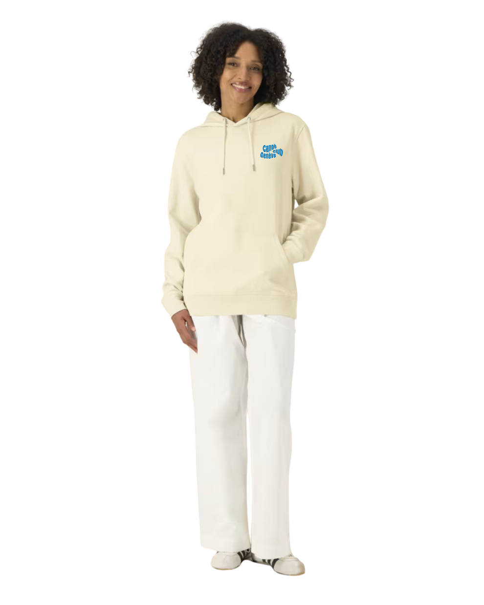 HOODIE GENÈVE WAVE MINIMAL BLUE UNISEXE