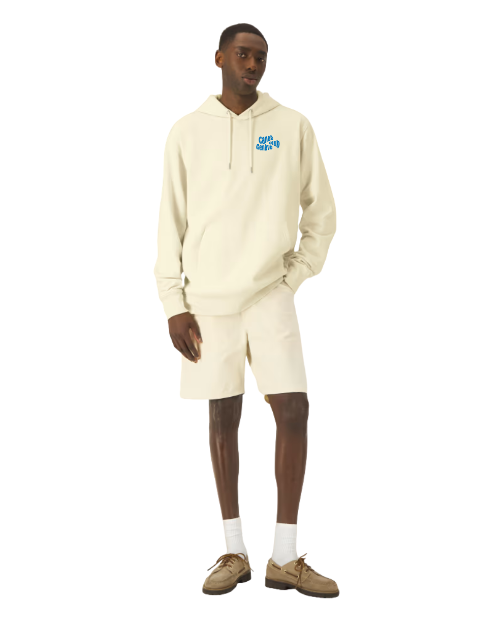 HOODIE GENÈVE WAVE MINIMAL BLUE UNISEXE